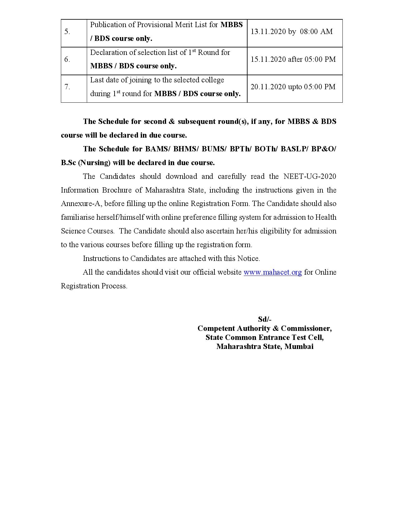  Admission process for AY